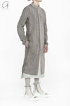 BORIS BIDJAN SABERI Midi Shirt SS22 SHIRT2 F1505F+F035 Charcoal Grey
